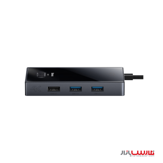 هاب ۸ پورت بیسوس مدل PioneerJoy WKYY030313 با کابل Type-C