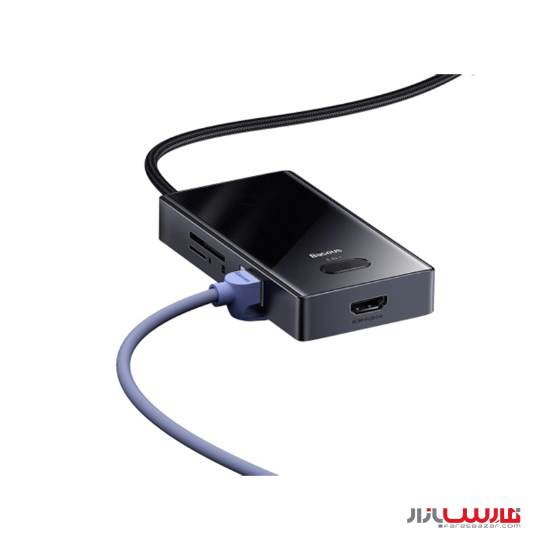 هاب ۸ پورت بیسوس مدل PioneerJoy WKYY030313 با کابل Type-C