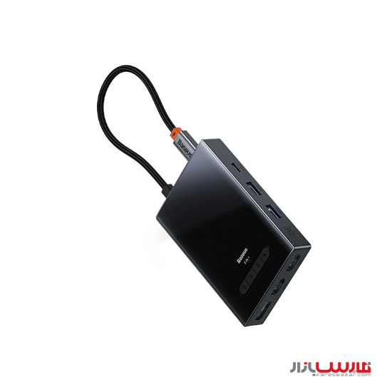 هاب ۸ پورت بیسوس مدل PioneerJoy WKYY030413 با کابل Type-C