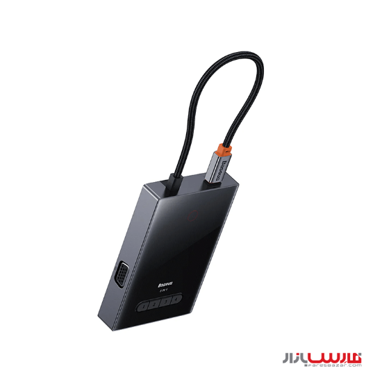 هاب ۸ پورت بیسوس مدل PioneerJoy WKYY030413 با کابل Type-C
