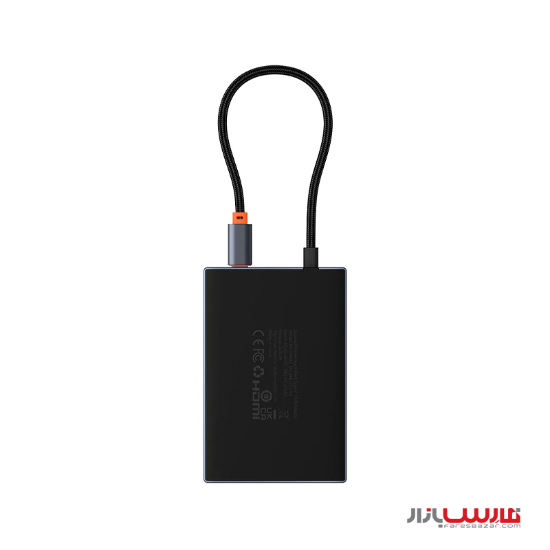 هاب ۸ پورت بیسوس مدل PioneerJoy WKYY030413 با کابل Type-C