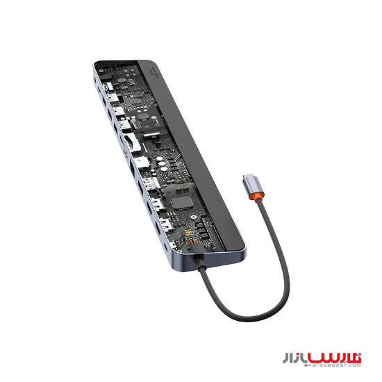 هاب ۱۲ پورت بیسوس مدل EliteJoy Gen2 WKSX030213 با پورت Type-C