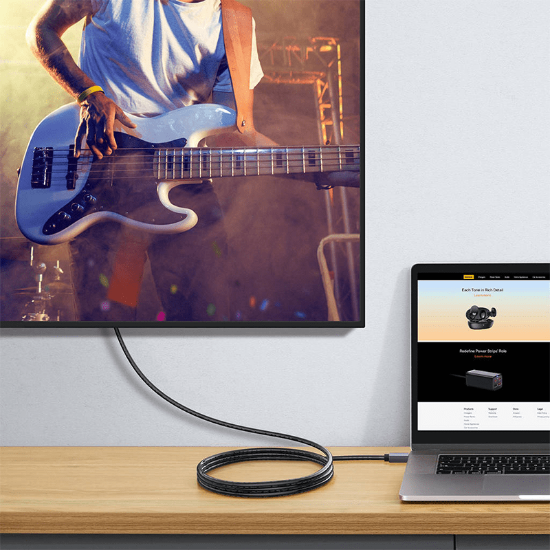 کابل ۱.۵ متری HDMI به HDMI 4K بیسوس مدل High Definition Series