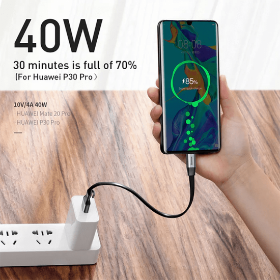 کابل ۲۳ سانتی متری USB به Type-C بیسوس مدل Simple HW