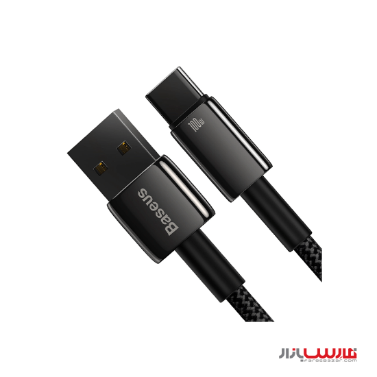 کابل ۱ متری USB به Type-C بیسوس مدل Tungsten Gold CAWJ0000