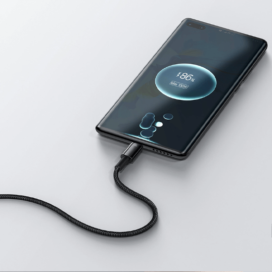 کابل ۲ متری USB به Type-C بیسوس مدل Tungsten Gold CAWJ0001
