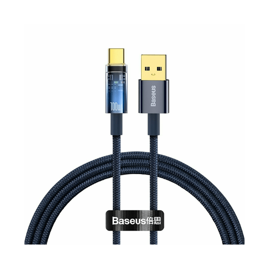 کابل ۱ متری USB به Type-C بیسوس مدل Explorer Series Auto Power-Off CATS0002