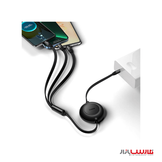 کابل ۱.۱ متری سه سر بیسوس مدل Bright Mirror 2 Series CAMJ0102