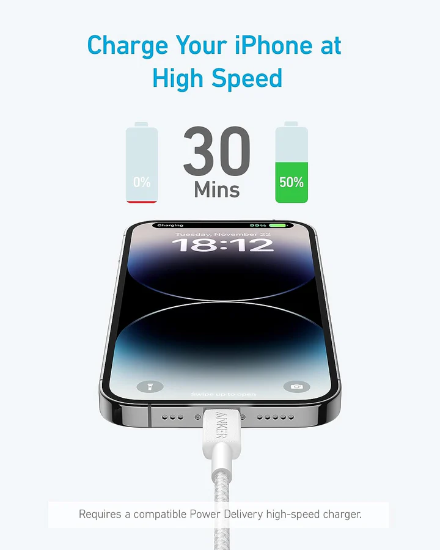 USB-C به Lightning انکر مدل Anker 322 PowerLine A81B6H21