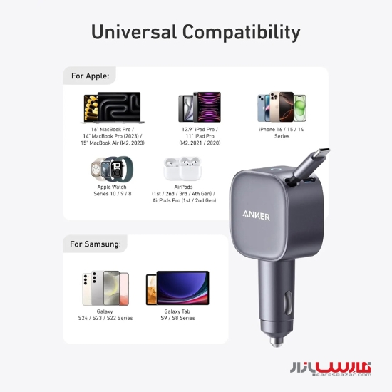 شارژر فندکی انکر Nano مدل A2738